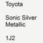 Preview: Toyota, Sonic Silver Metallic, 1J2.